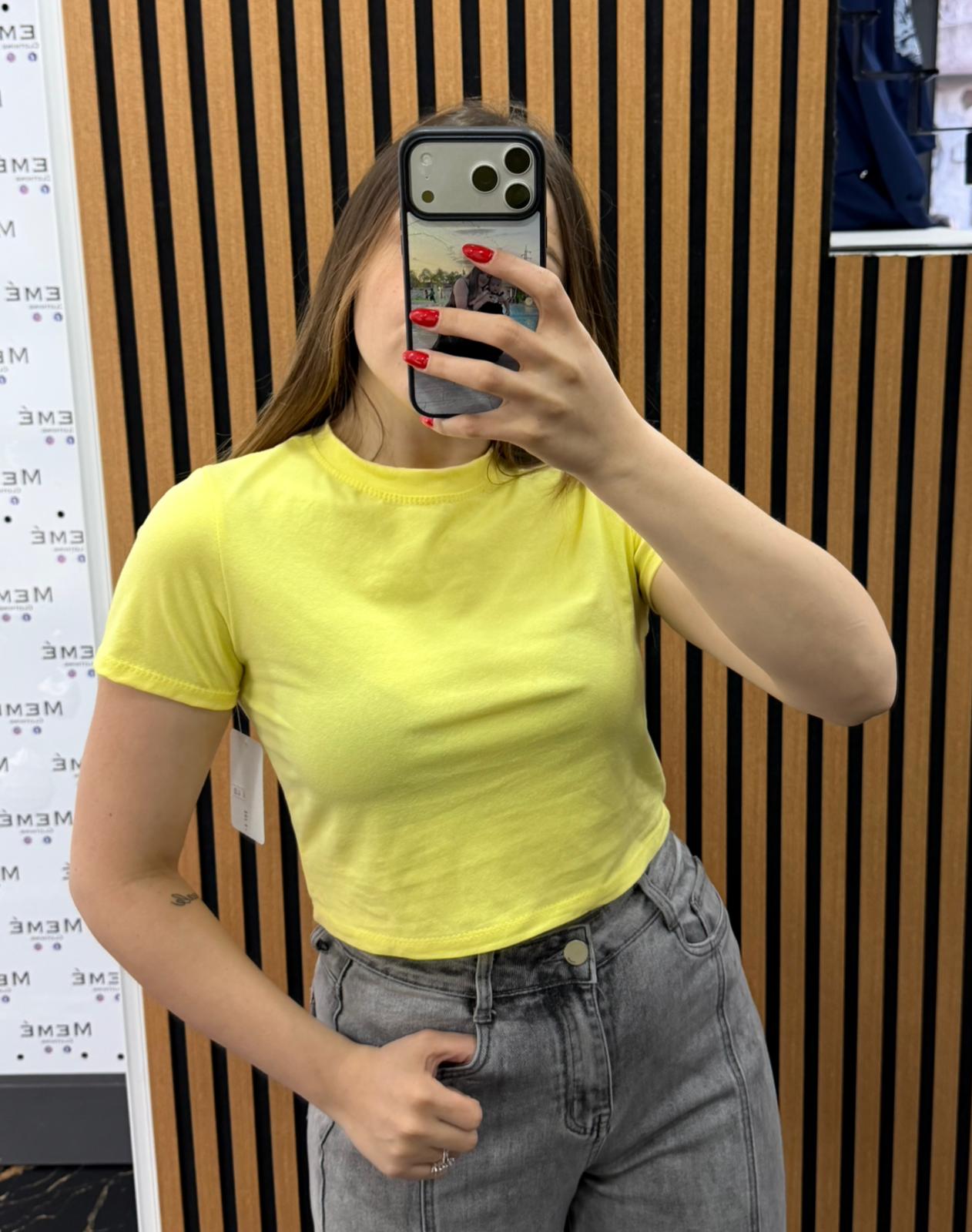 T-SHIRT CROP BASIC
